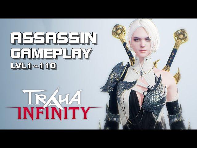 Traha Infinity - Assassin lvl 1~110 Gameplay - Android on PC - Mobile - F2P - KR