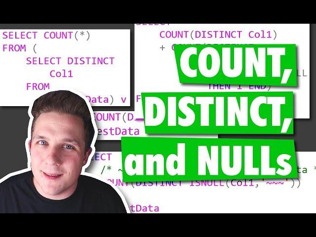 COUNT, DISTINCT, and NULLs in SQL Server