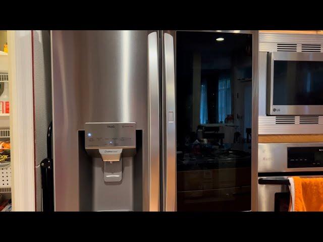 LG 28 cu ft. Smart InstaView Door-in-Door Double Freezer Refrigerator w/Craft Ice, Stainless Steel