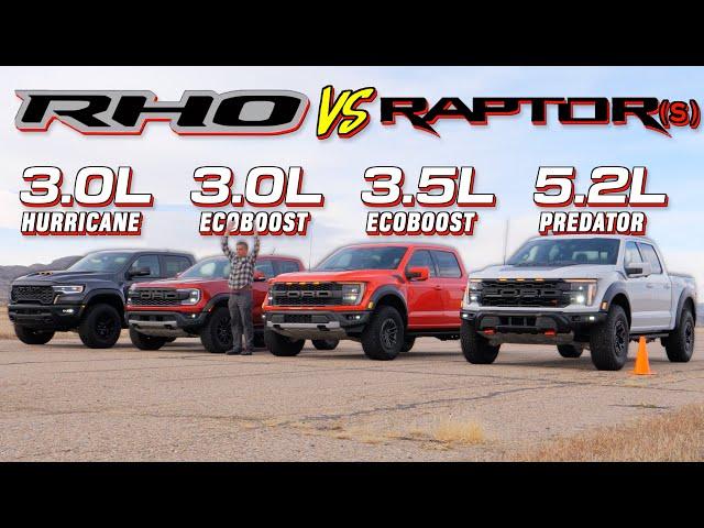 The New 2025 Ram RHO Drag Races ALL Ford Raptor Trucks!