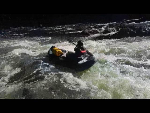 Низьма (Умба), Низьменская ступенька (Падун на Низьме), байдарка Waterfly, июль 2016