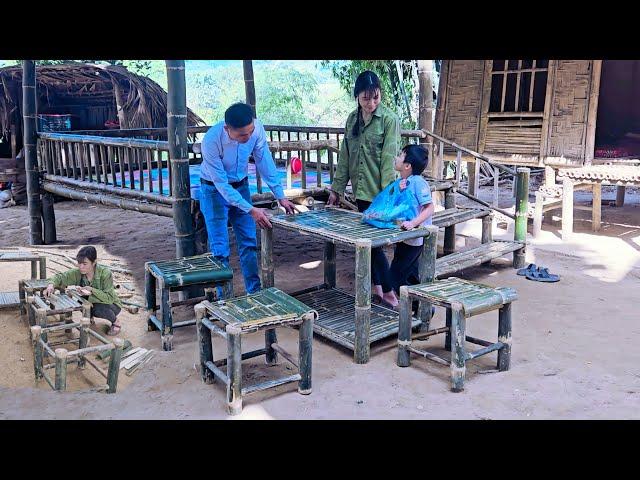 A single mother designs a bamboo dining table, to the surprise of a kind man