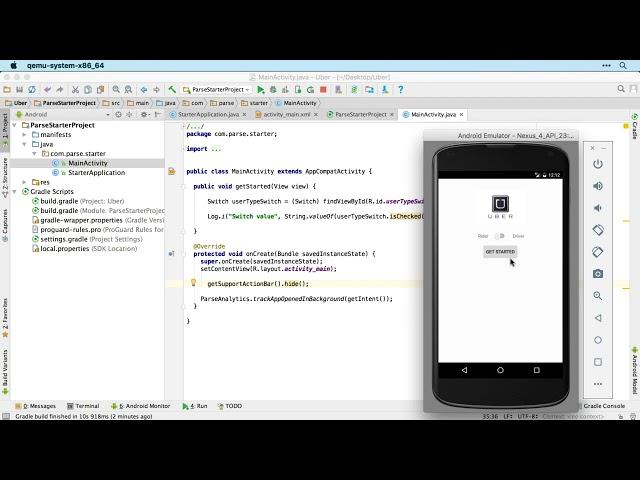 Build Uber Clone Android Studio Login System - 02