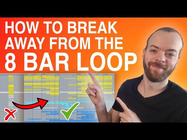How to get out from the 8-bar Loop to a full song (how to get unstuck)?