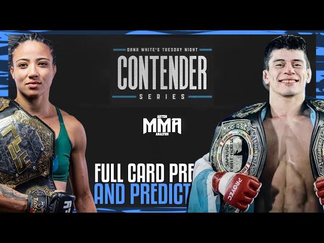 Contender Series 2024: Week 7 Full Card Preview and Predictions