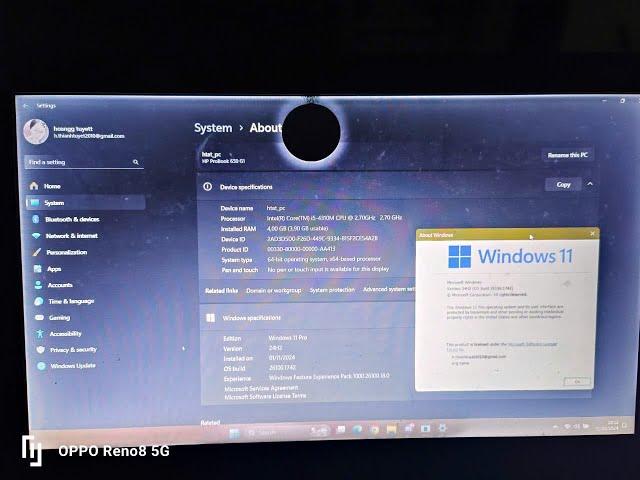 Install Windows 11 On real computer but my sister laptop