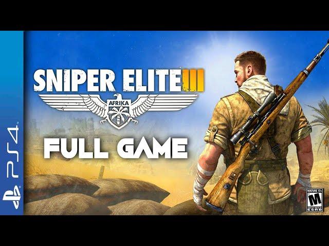 Sniper Elite 3 - Full Gameplay Walkthrough Full Game - PS4 SNIPER GAMES 