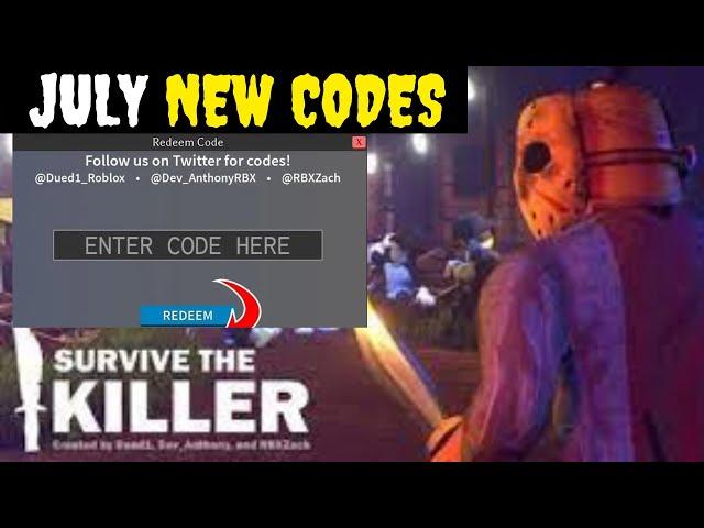 Active Codes * Survive The Killer Codes - Roblox Survive The Killer Codes 2022 - Survive The Killer