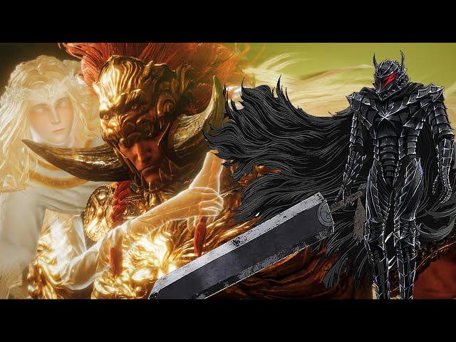 Guts VS Promised Consort Radahn - Elden Ring DLC Berserk Build