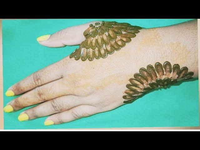 Rakhi & Teej Special Mehndi Design | Most Easy Dot Mehndi Trick  | back mehndi design