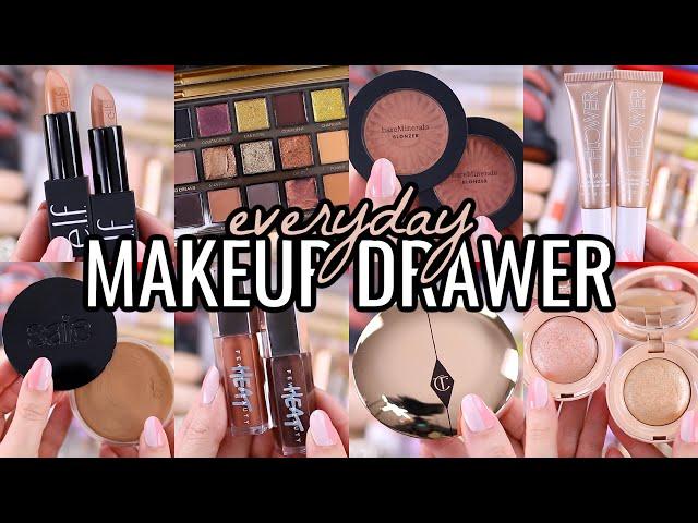 EVERYDAY MAKEUP DRAWER! ALL OF THE MAKEUP I’M CURRENTLY USING