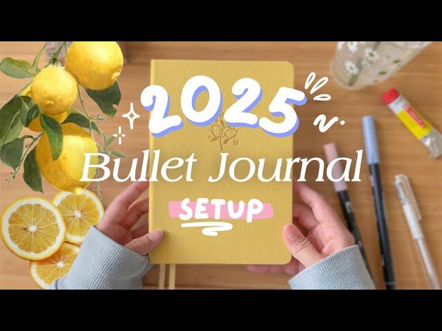 2025 Bullet Journal Setup | Plan with me  Spreads for the new year