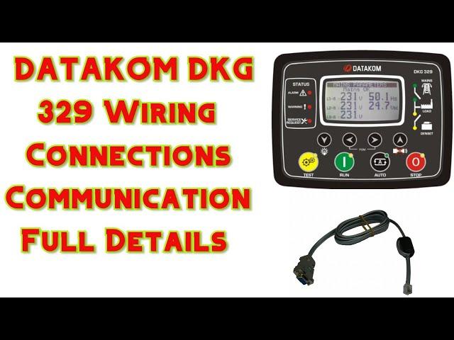 Datakom ATS /AMF Controller wiring pdf | DKG 329 review, connection wiring pdf |#Generator #turkey