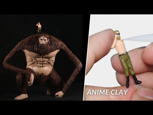 Sculpting The Beast Titan & Zeke Jaeger with polymer clay | Attack On Titan | Shingeki No Kyojin