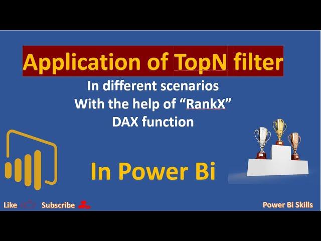 Awesome TopN feature in power bi with the help of RankX Dax function