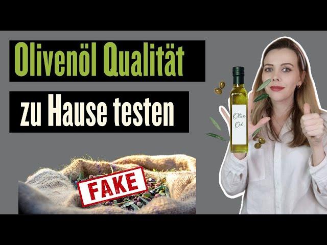 Olivenöl zu Hause testen | Woran erkenne ich ein gutes Olivenöl?