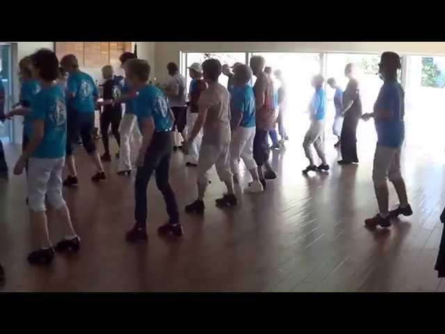 MOJO MAMBO Line Dance @ 2015 Hermosa Beach California Workshop with Ira Weisburd