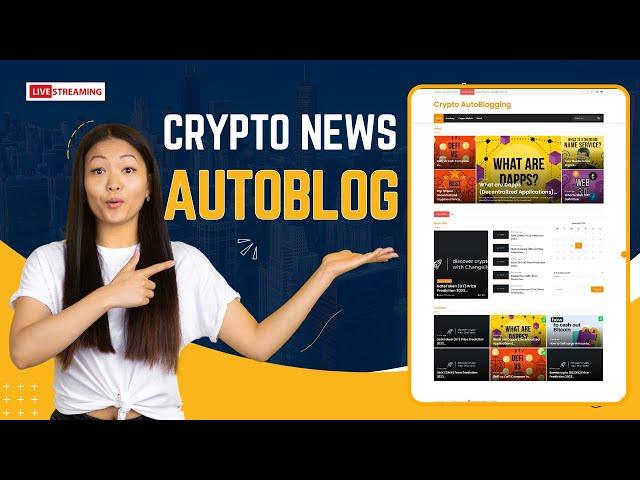 Create a crypto news auto blogging website using WordPress automatic plugin 2024