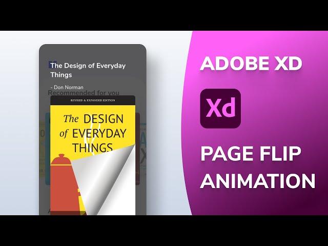 Page Flip Animation in Adobe Xd ft. @saptarshipr | Design Weekly