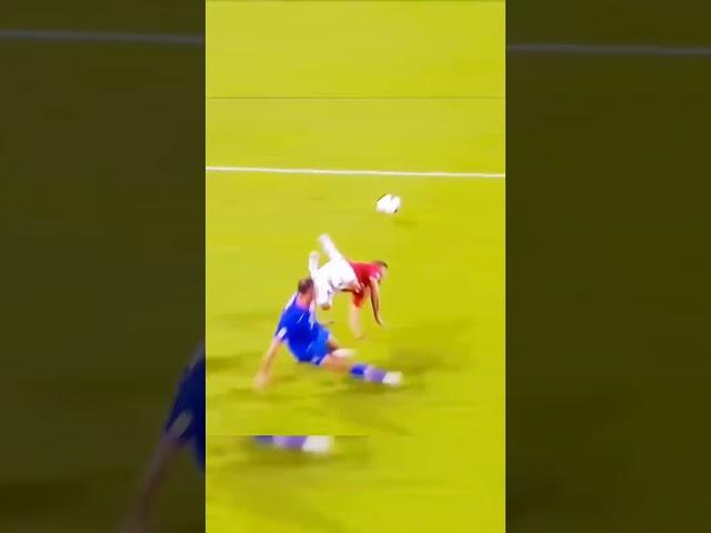 Angry tackle in football  #shorts #football #footballedits #tackles #كرة_القدم