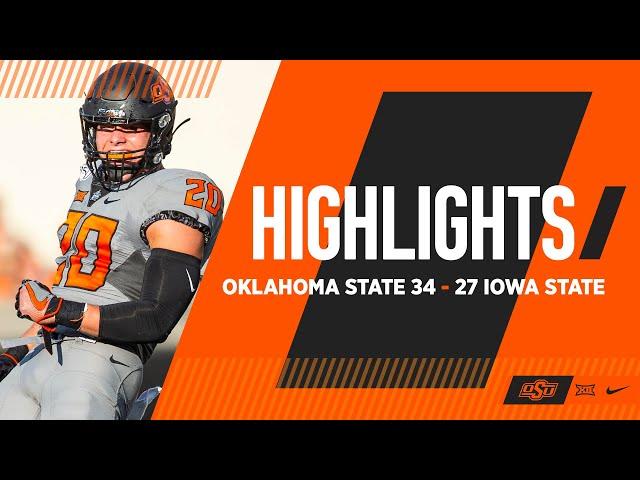 Three Straight Picks Seal the Road Upset | Oklahoma State 34-27 ISU | Cowboy Football Highlights