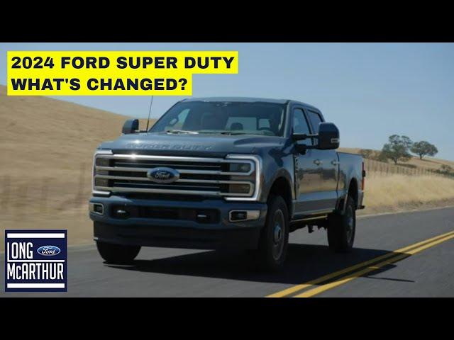 What's CHANGED on the 2024 Ford SUPER DUTY?