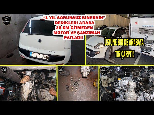 TİKTOKÇU GALERİCİDEN ARABA ALDI TIR ÇARPTI! (Fiat Punto Evo 1.3 Multijet Euro 5 Motor Rektifiye)