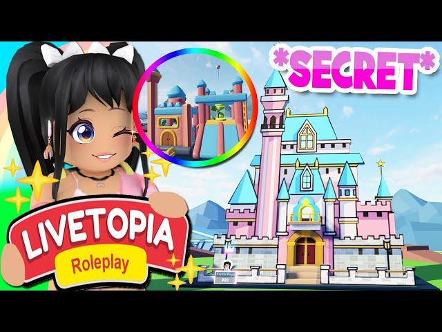 *SECRET BOUNCY CASTLE* PAPER CASTLE in LIVETOPIA Roleplay (roblox)