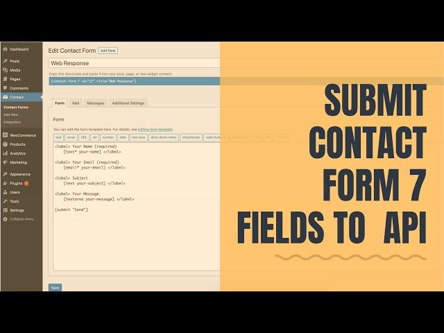 Submit Contact Form 7 Field Data to External API or Email