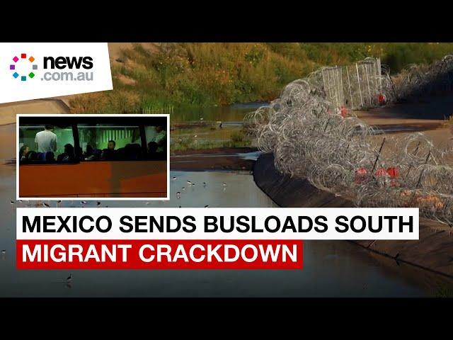 Mexico is sending migrants south of the US border in illegal immigration crackdown