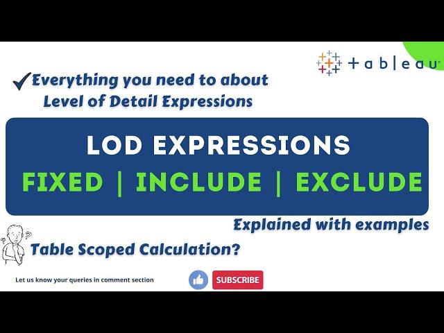 Tableau LOD - Everything you need to know at LOD Expressions in Tableau | Tableau Level of detail