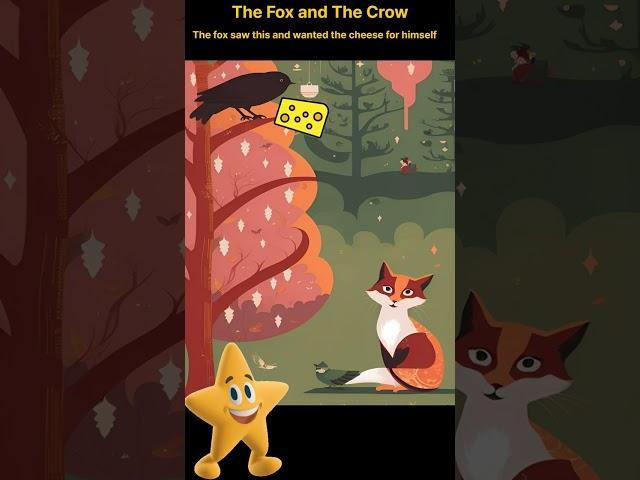 The Fox and The Crow Aesop's Fable - 60 seconds magic story