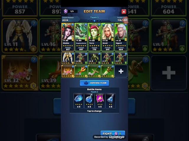 8 star Rare Titan hit.. Mythwars and Puzzles