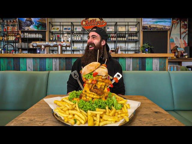 ATTEMPTING GERMANY'S BIGGEST BURGER CHALLENGE! | BeardMeatsFood