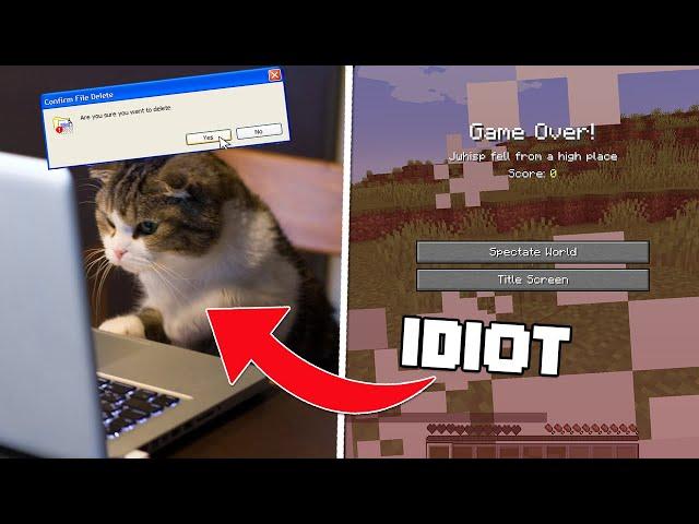 My Cat Deleted My Hardcore Minecraft World...