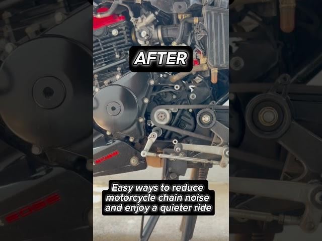 Easy ways to reduce motorcycle chain noise and enjoy a quieter ride#viral #shorts