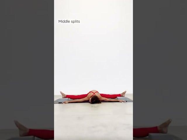 How to middle splits - Yoga pose #shorts