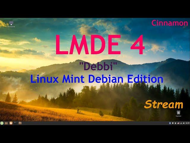 LMDE 4 "Debbi" (Cinnamon).