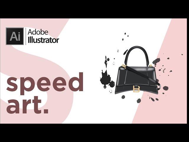 Adobe Illustrator | Speed Art Balenciaga Hourglass Bag | Спид Арт Сумка | Графическая Иллюстрация