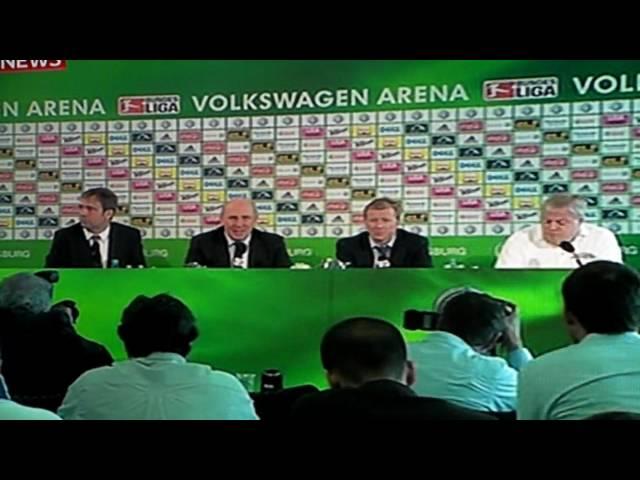 Steve McClaren speaks in a German accent conference Wolfsburg report HD