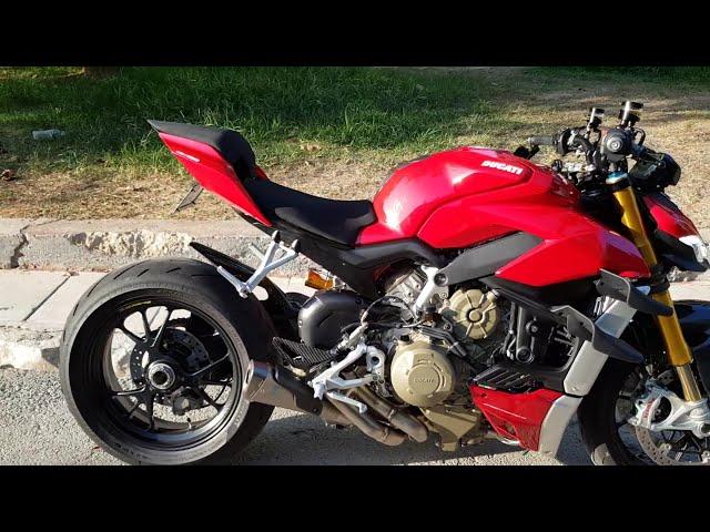 Ducati Streetfighter V4S with full Akrapovic titanium exhaust