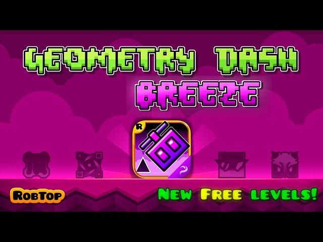 GEOMETRY DASH BREEZE [LEVEL 1-4 / ALL COINS] | FANGAME