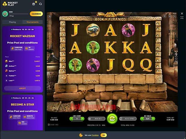 RocketPlay Casino No Deposit Bonus 25 Free Spins on AskBonus.com