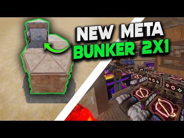 NEW META BUNKER 2X1 Rust Base | Rust Building Tutorial 2023