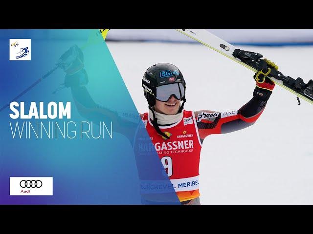 Atle Lie Mcgrath (NOR) | Winner | Men's Slalom | Courchevel/Meribel | FIS Alpine