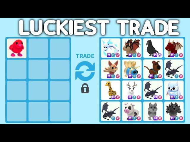 100 LUCKIEST ADOPT ME TRADES!