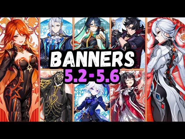 NEW UPDATE! 5.2-5.6 CHARACTER BANNER ROADMAP! CHRONICLED WISH, MAUVIKA & RERUNS - Genshin Impact