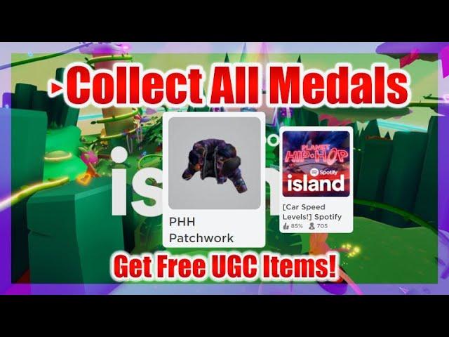 [Car Speed Levels!] Spotify island Script • Collect All Medals (Get UGC Items)ROBLOX EVENT