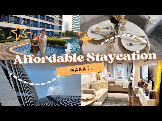 AFFORDABLE STAYCATION in MAKATI | Aesthetic | Cozy | Air Residences | Rogie ST