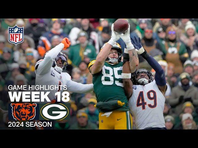 Chicago Bears vs. Green Bay Packers Game Highlights | NFL 2024 Season Week 18